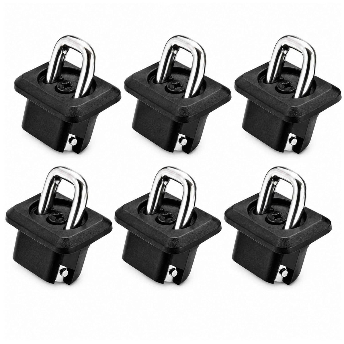 6-Pack BullRing Inner bed Tie-Down Anchors for Chevy/GMC trucks