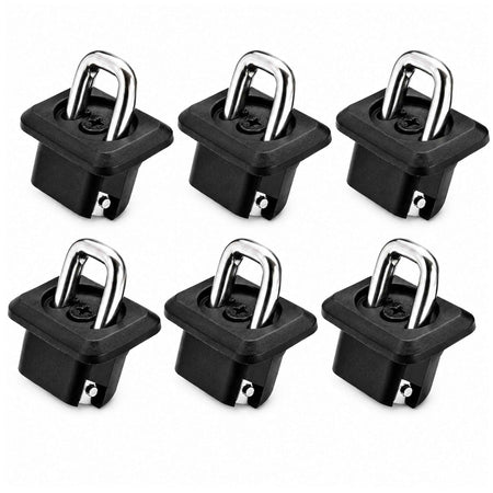 6-Pack BullRing Inner bed Tie-Down Anchors for Chevy/GMC trucks