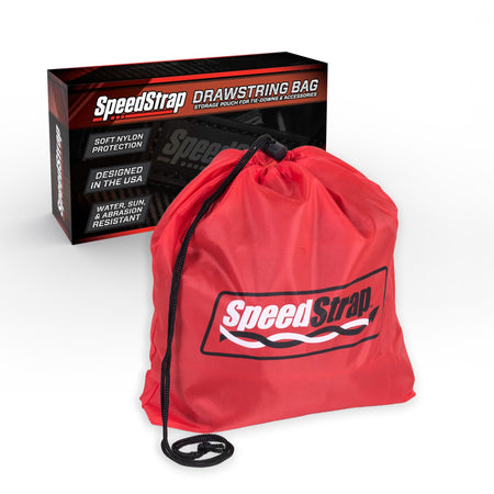 Drawstring Strap Storage Bag, Fits Straps Up To 50', Red