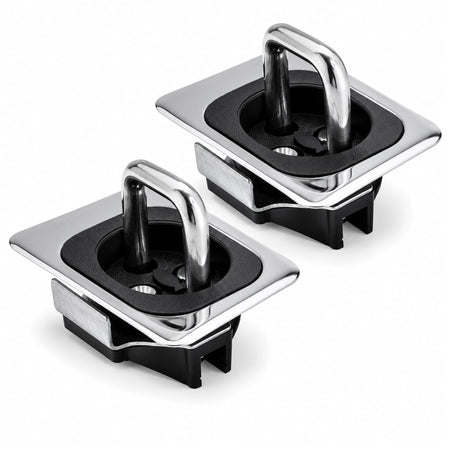 Retractable Truck Bed Tie Down Anchors, Universal, 2-Pk