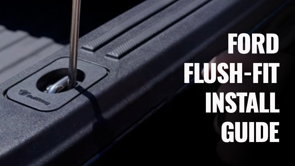 Load video: Flush-fit BullRIng anchor installation for Ford trucks
